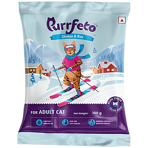 Purrfeto Chicken & Rice - Adult Dry Cat Food, 100 g
