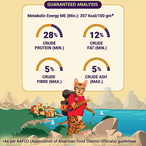 Purrfeto Chicken & Salmon - Adult Dry Cat Food, 1.2 kg