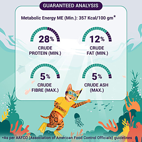 Purrfeto Chicken & Ocean Fish - Adult Dry Cat Food, 100 g