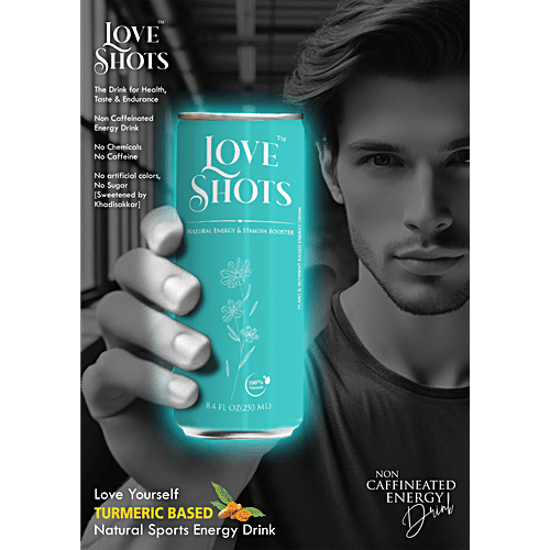 Love Shots Natural Energy & Stamina Booster Dietary Supplement, 250 ml Can