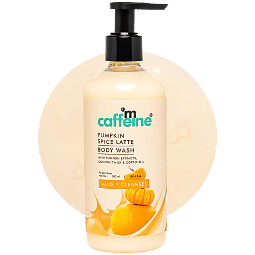 mCaffeine Pumpkin Spice Latte Body Wash, 300 ml  