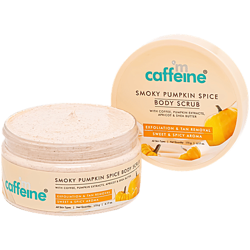 mCaffeine Smoky Pumpkin Spice Body Scrub, 175 g  