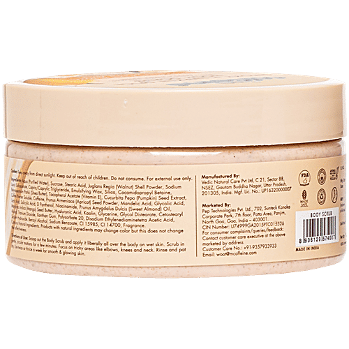 mCaffeine Smoky Pumpkin Spice Body Scrub, 175 g  