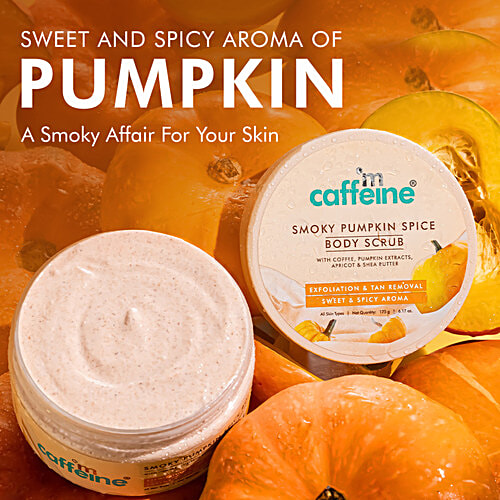mCaffeine Smoky Pumpkin Spice Body Scrub, 175 g  