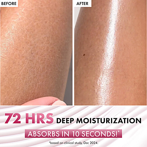 mCaffeine Brightening Raspberry Rush Serum Body Lotion - SPF 50 PA+++, 200 ml  