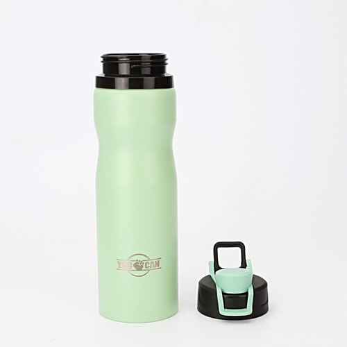 Hoom 304 Grade Stainless Steel Flip-Top Cap Water Bottle - Green, 710 ml  
