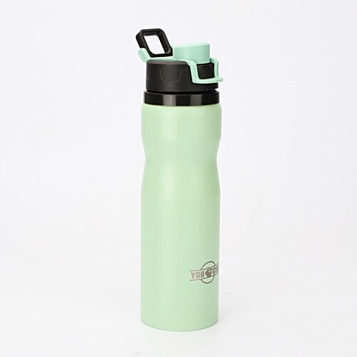Hoom 304 Grade Stainless Steel Flip-Top Cap Water Bottle - Green, 710 ml  