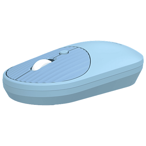 Croma Croma 2.4 GHz Wireless Optical Mouse with Power Saving Feature (1600 DPI Adjustable, Ambidextrous Design, Blue), 1 Unit  