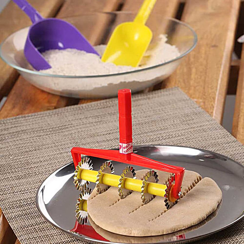 DS Handle Shankarpali Cutter Belan With Stainless Steel Blades - For Mithai, Kaju Katli, 1 pc Ergonomic Handle, Lightweight Build, Durable Material, Stainless Blades