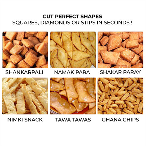 DS Handle Shankarpali Cutter Belan With Stainless Steel Blades - For Mithai, Kaju Katli, 1 pc Ergonomic Handle, Lightweight Build, Durable Material, Stainless Blades