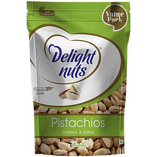 Delight Nuts Pistachios Roasted & Salted - Premium Quality, 500 g