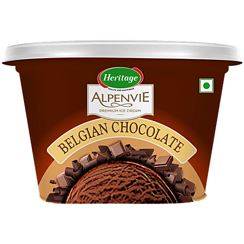 Heritage Alpenvie Belgian Chocolate Premium Ice Cream, 90 ml  