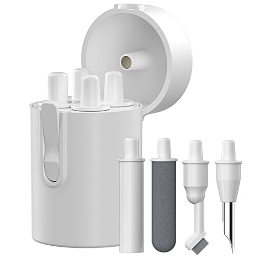 Portronics Clean U 5 In 1 Multifunctional Electronics/Gadget Portable Cleaning Kit - White, 1 pc  Detailing Soft Brush, Microfibre Swab, Cleaner for Earbuds/Earphones/Mobile Speakers & Jacks