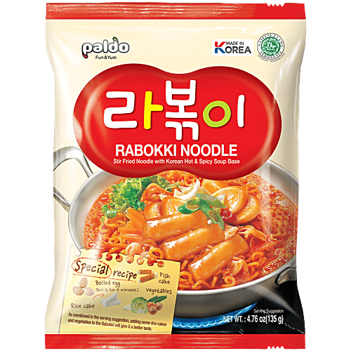 Paldo Rabokki Korean Noodle, 135 g  