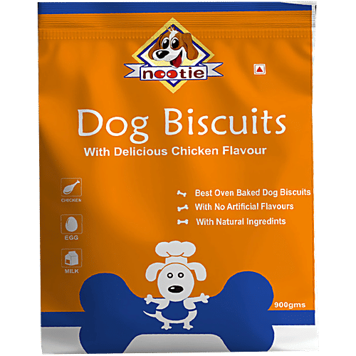 Nootie Chicken Flavour Dog Biscuits, 900 g  Natural Ingredients, No Artificial Flavours, Oven Baked Biscuits