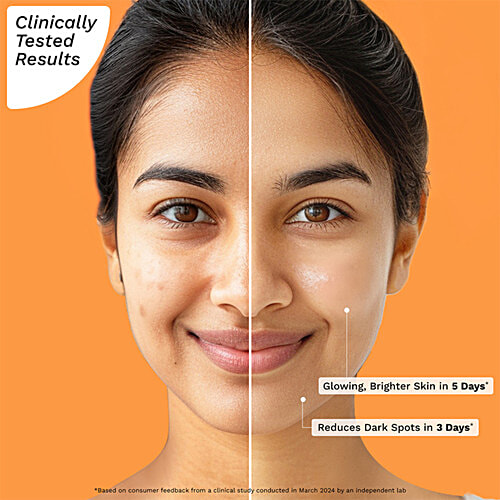 Pilgrim 10% Vitamin C Face Serum With 5% Niacinamide For Daily Brightness, 10 ml  For All Skin Types, Reduces Dark Spots