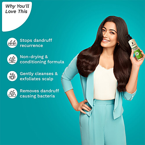 Pilgrim Australian Tea Tree Non-Drying Anti-Dandruff Shampoo With Salicylic Acid, 200 ml  Sulphate & Paraben Free, Removes Dandruff Causing Bacteria, Gently Cleanses & Exfoliates Scalp