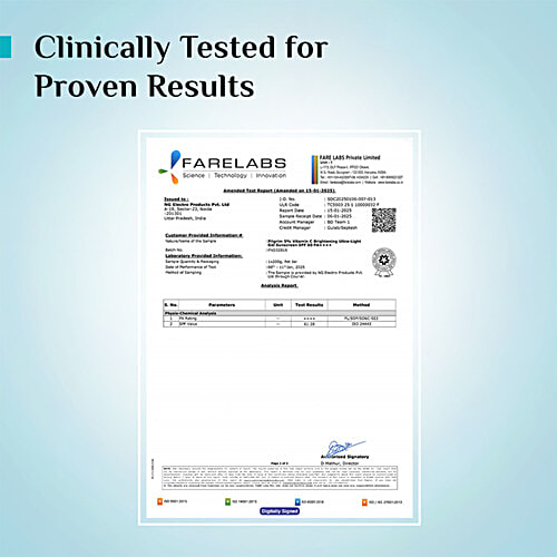 Pilgrim 5% Niacinamide Oil-Free Super Light Gel Sunscreen SPF 50+ PA++++, 40 ml  With Korean White Lotus, For Oily & Acne Prone Skin, No White Cast