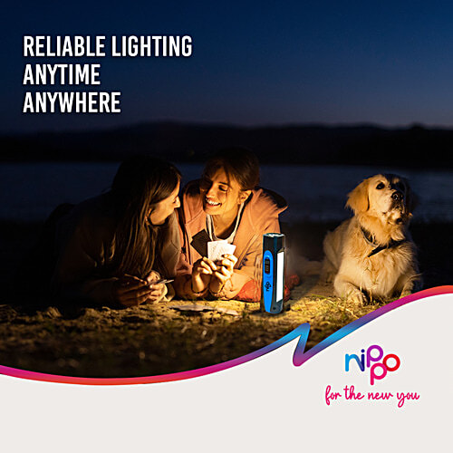 Nippo Spark Rechargeable 1W LED Torch With 1.5W Side Light - Micro USB Charging, 1 pc Dual Light, 600 mAh Lithium-Ion Battery, Fast USB Charging Under 1.5 Hrs, Overcharge Protection