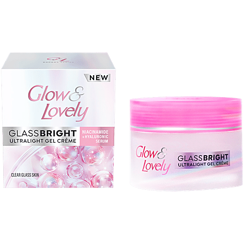 Glow & Lovely Glass Bright Ultralight Gel Creme, 50 g  