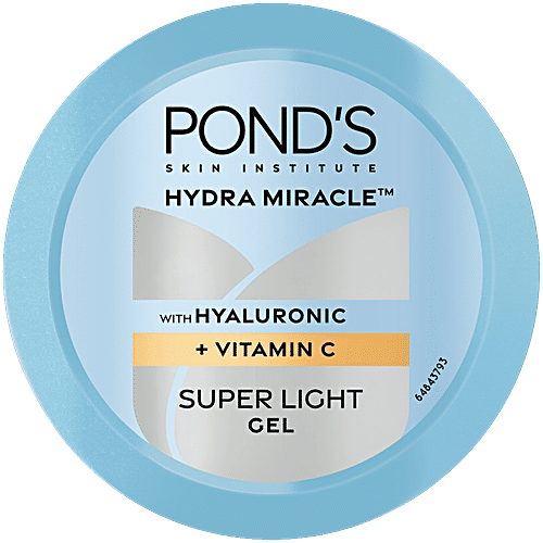 Ponds Hydra Miracle Super Light Gel - Hyaluronic Acid & Vitamin C, 200 g  