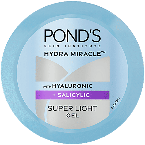 Ponds Hydra Miracle Super Light Gel - Hyaluronic + Salicylic, 100 g  