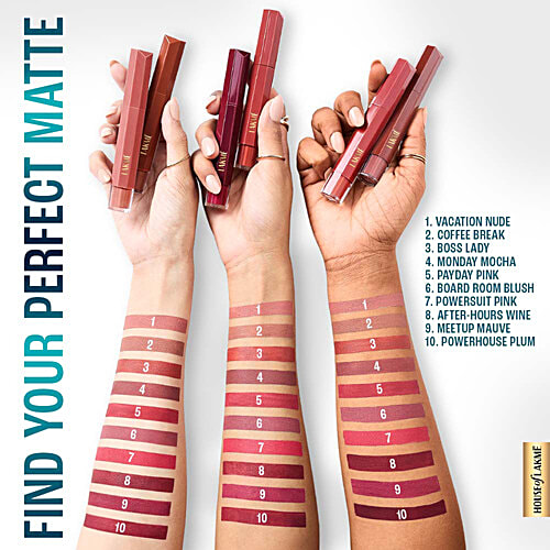 Lakme Hya Matte 9To5 Hya Matte Lip Color, 5.3 ml Payday Pink 