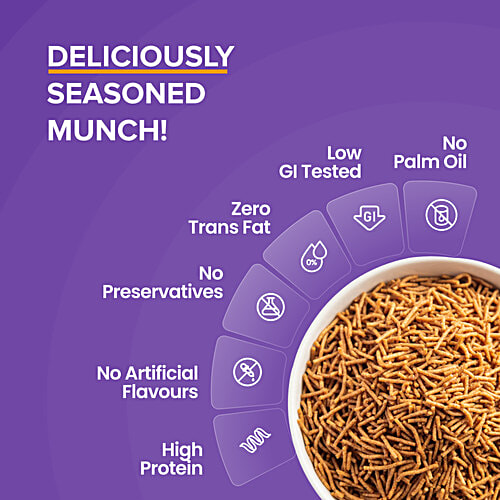 Sugar.Fit Active Guilt-Free Bhujiya, 150 g  Crunchy Indian Snack, Zero Cholesterol, No Artificial Flavours