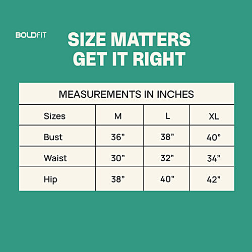 Boldfit One-Piece Swimsuit Stretchable, Knee-Length, Flexible Fit Swimwear For Women - Black & Green, 1 pc (Size M) 