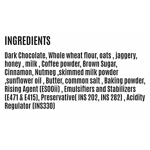 Awsum Better Bakes Dark Chocolate Coffee Cake, 50 g Extra Boost of Energy, With Natural Caffeine & L Theanine