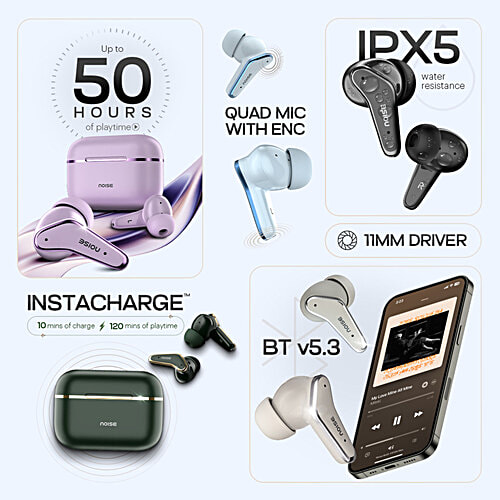 Noise Buds VS102 Elite Truly Wireless Bluetooth Earbuds - Carbon Black, 1 Unit  