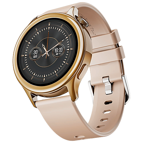 boAt Enigma Daze Women's Luxury Smart Watch With 1.3” Luminous Display With BT Calling, HR & SpO2 - Cherry Blossom, 1 pc Emergency SOS Live Location Sharing, Functional Crown, Watch Face Studio, QR Tray,