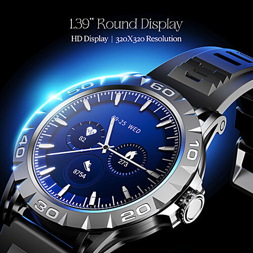 boAt Luxury Smart Watch Enigma Orion With 1.39” HD Display, BT Calling, Metal Body, Activity Tracker - Active Black, 1 pc  Functional Crown, Up To 7 Days Battery