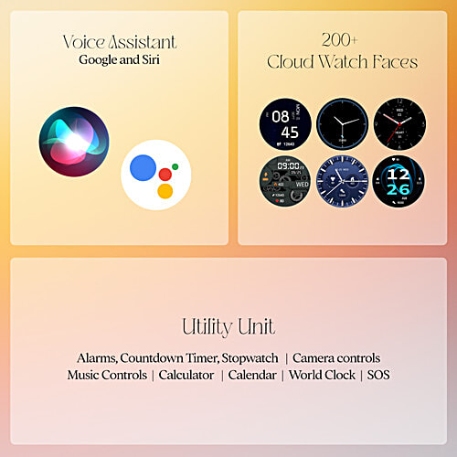 boAt Enigma Radiant Men's Luxury Smart Watch With 1.43" AMOLED Display - Active Black, 1 pc Functional Crown, Upto 6 Days Battery, 200+ Cloud Watch Faces, Guided Breathing,