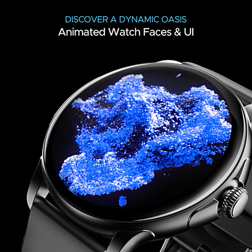 boAt Lunar Oasis Fitness Smart Watch With 1.43" AMOLED Display & Bluetooth Calling - Active Black, 1 pc  TBT Navigation, QR Tray, Watch Face Studio, Bluetooth Calling, Emergency SOS