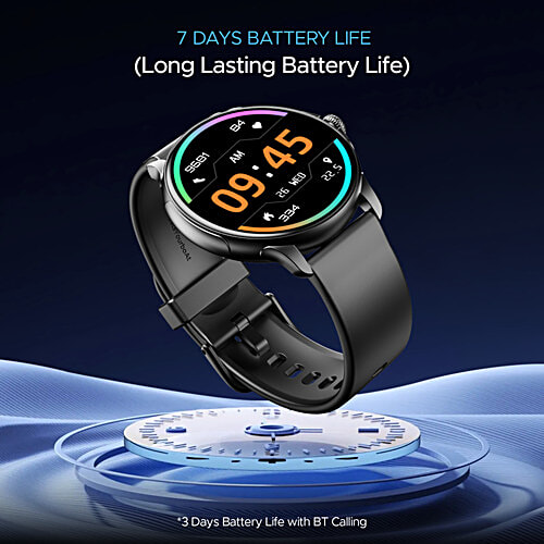 boAt Lunar Oasis Fitness Smart Watch With 1.43" AMOLED Display & Bluetooth Calling - Active Black, 1 pc  TBT Navigation, QR Tray, Watch Face Studio, Bluetooth Calling, Emergency SOS