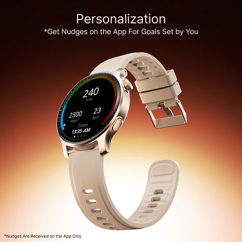 boAt Ultima Prime Smart Watch With 1.43” AMOLED Display, BT Calling, 100+ Sports Modes - Rose Gold, 1 pc  SOS, BT Calling, Notifications, IP68, Music & Camera Controls, 100+ Sports Modes, Watch Face Studio