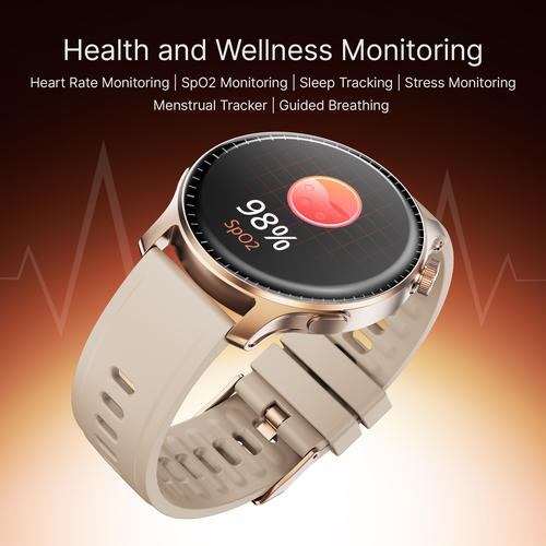 boAt Ultima Prime Smart Watch With 1.43” AMOLED Display, BT Calling, 100+ Sports Modes - Rose Gold, 1 pc  SOS, BT Calling, Notifications, IP68, Music & Camera Controls, 100+ Sports Modes, Watch Face Studio