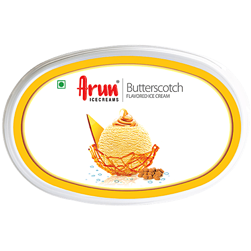 Arun Icecreams Butterscotch Flavoured Ice Cream, 500 ml  