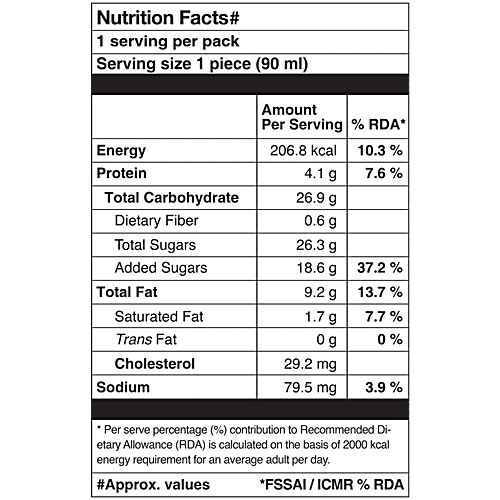 Arun Icecreams Chocolate Flavoured Ice Cream Shake, 90 ml  