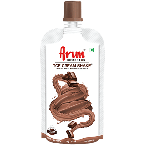 Arun Icecreams Chocolate Flavoured Ice Cream Shake, 90 ml  