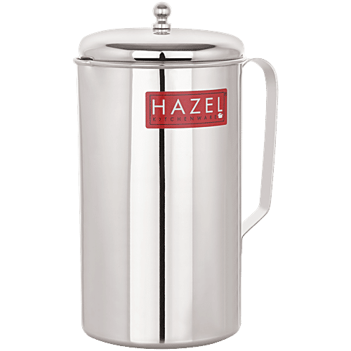 Hazel Stainless Steel Water Pitcher/Jug With Lid, 2 L