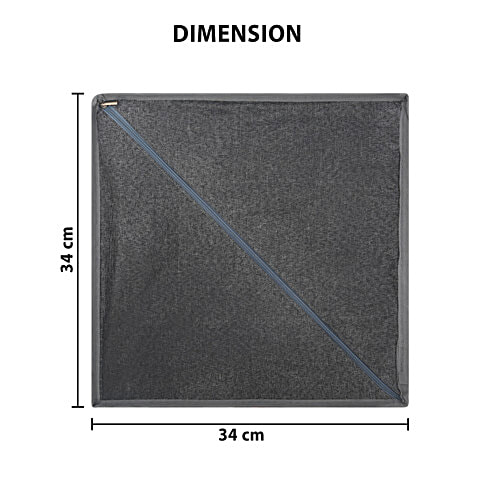 DP Linen Foldable Storage Box - 24 Partition, Grey, 1 pc