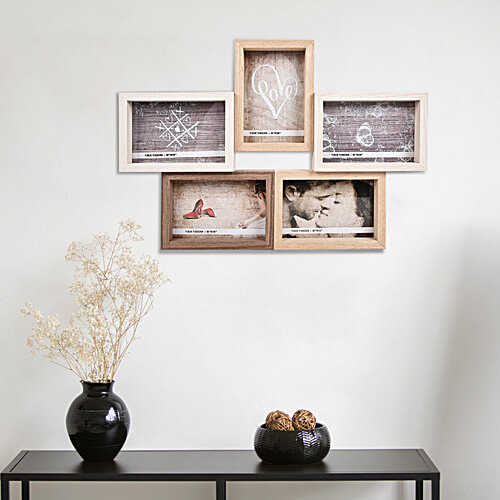 DP 5 Photo Collage Frame - 45.5 x 32 cm, 18 x 12.5 Inch, Assorted Colour, 1 pc  