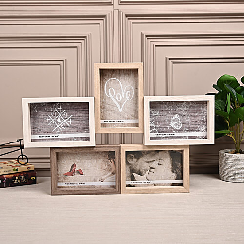 DP 5 Photo Collage Frame - 45.5 x 32 cm, 18 x 12.5 Inch, Assorted Colour, 1 pc  