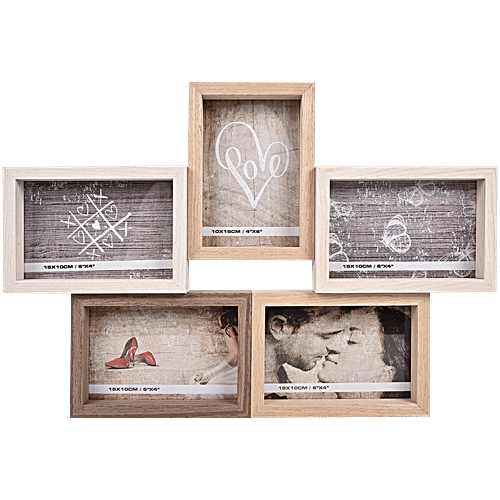 DP 5 Photo Collage Frame - 45.5 x 32 cm, 18 x 12.5 Inch, Assorted Colour, 1 pc  