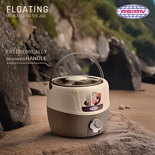 Asian Floating Insulated Water Jug 7 - Assorted Colour, 5.5 L  