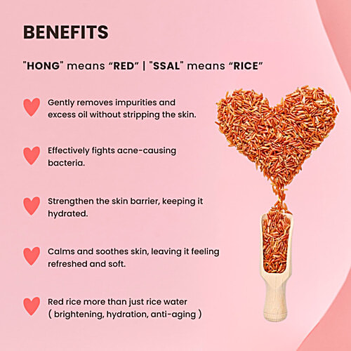 Mirabelle Korea Hong-Ssal Red Rice Deep Cleansing Face Wash, 150 ml  