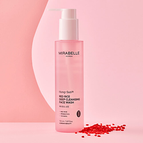 Mirabelle Korea Hong-Ssal Red Rice Deep Cleansing Face Wash, 150 ml  