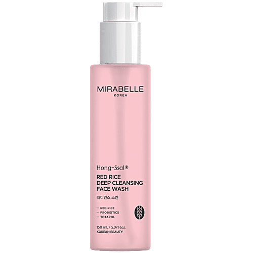 Mirabelle Korea Hong-Ssal Red Rice Deep Cleansing Face Wash, 150 ml  